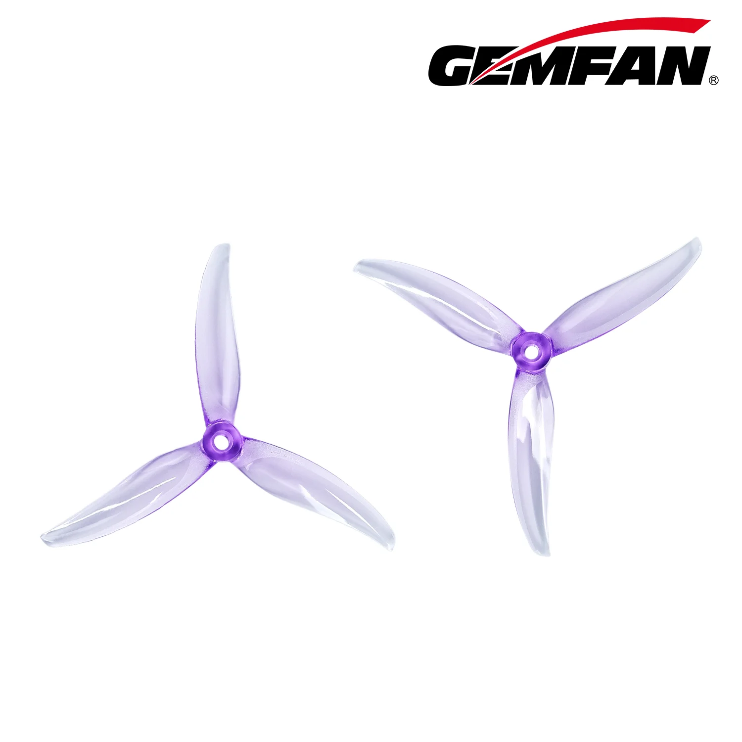 Gemfan MinJae 5129.2 3-Blade Prop (8CW & 8CCW) PC - Purple