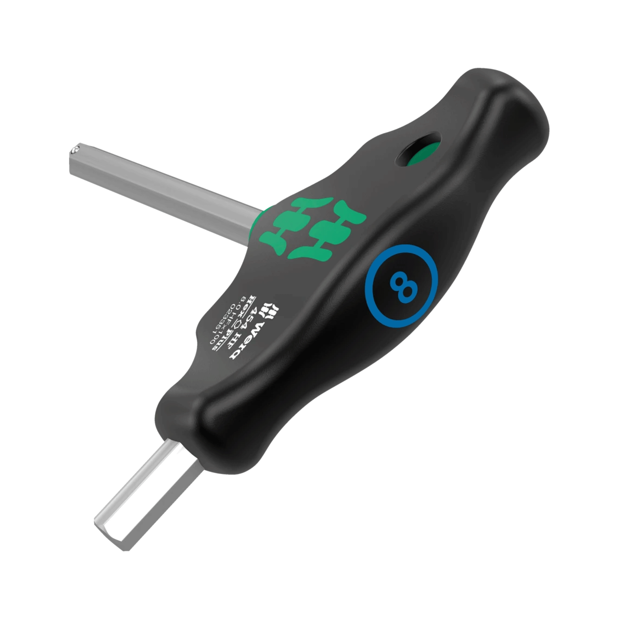 Wera 454 4.0mm x 200mm HF T-Handle Hex Plus Screwdriver 05023340001