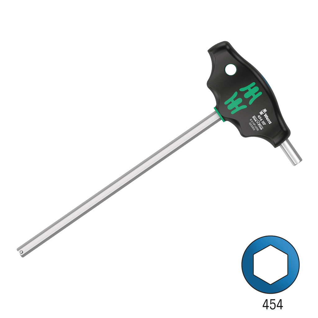 Wera 454 8.0mm x 200mm HF T-Handle Hex Plus Screwdriver 05023353001