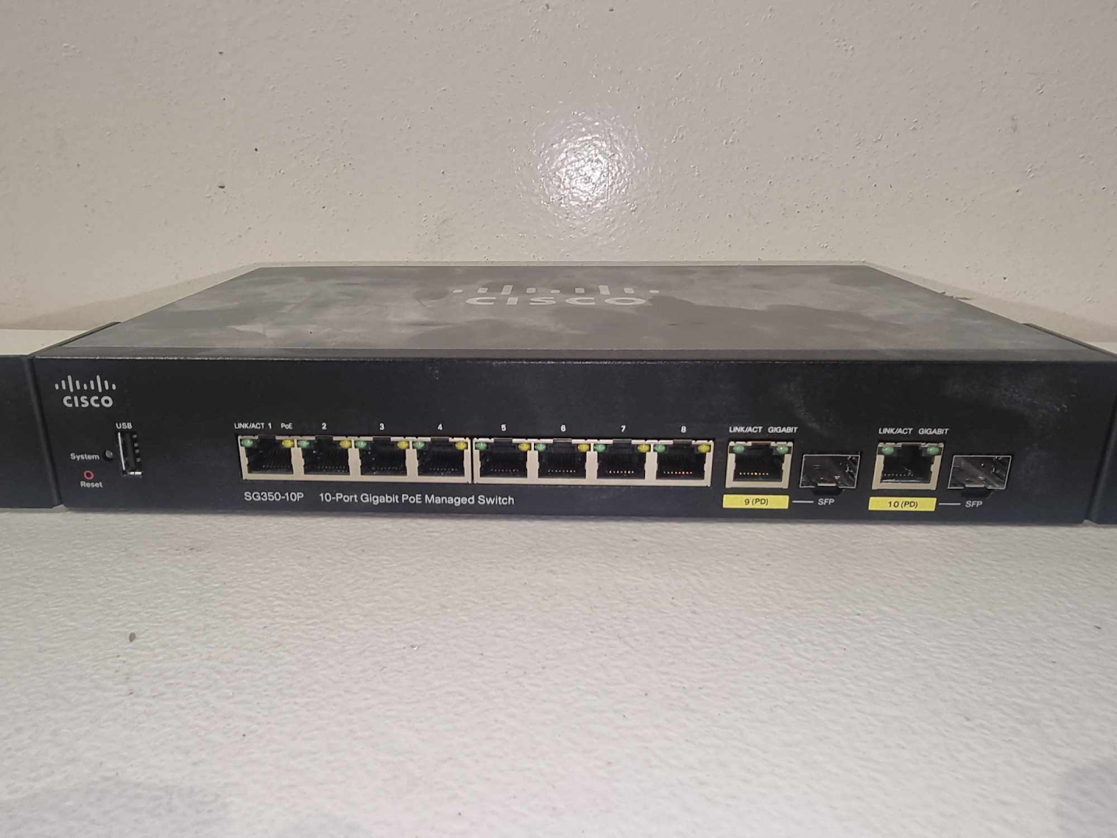 Cisco SG350-10 | USED | includes PSU [PC]
