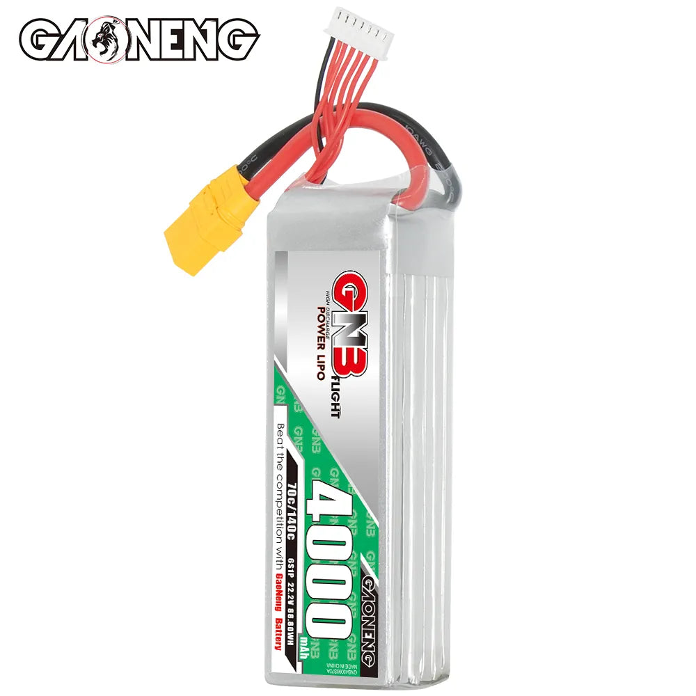 GAONENG GNB 6S 22.2V 4000mAh 70C LiPo Battery XT90 [DG]