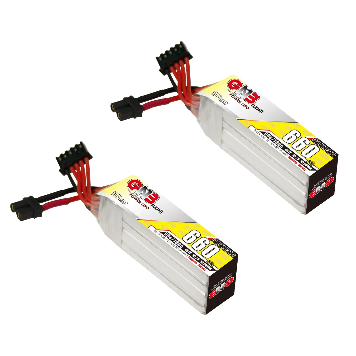 GAONENG GNB 4S 15.2V 660mAh 90C XT30 LiPo Battery Long Type [DG]