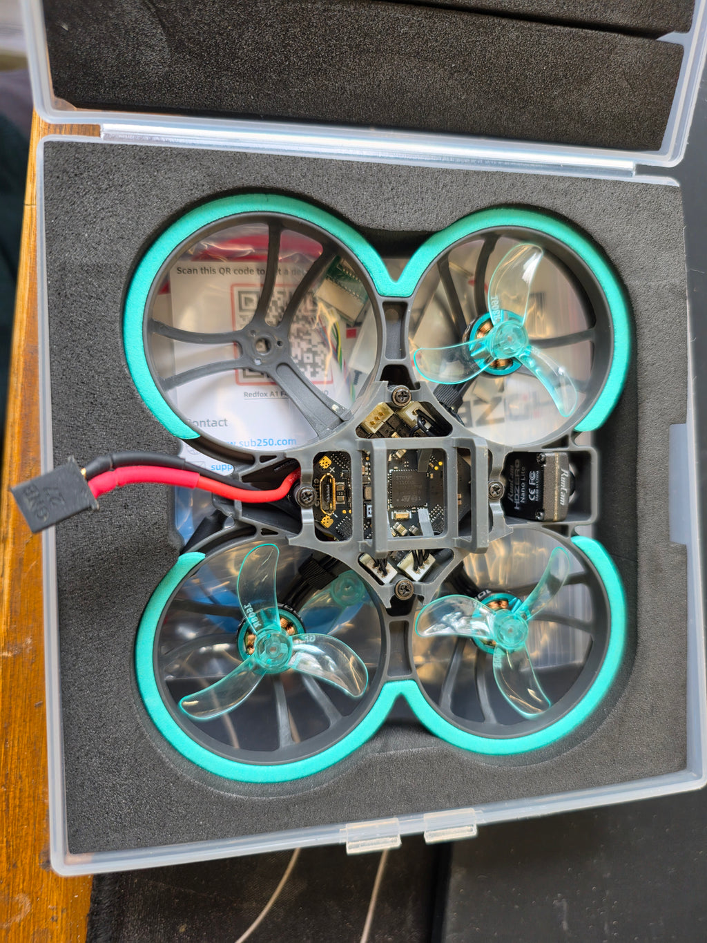 The actual returned Whoopfly16 HDZero in this listing