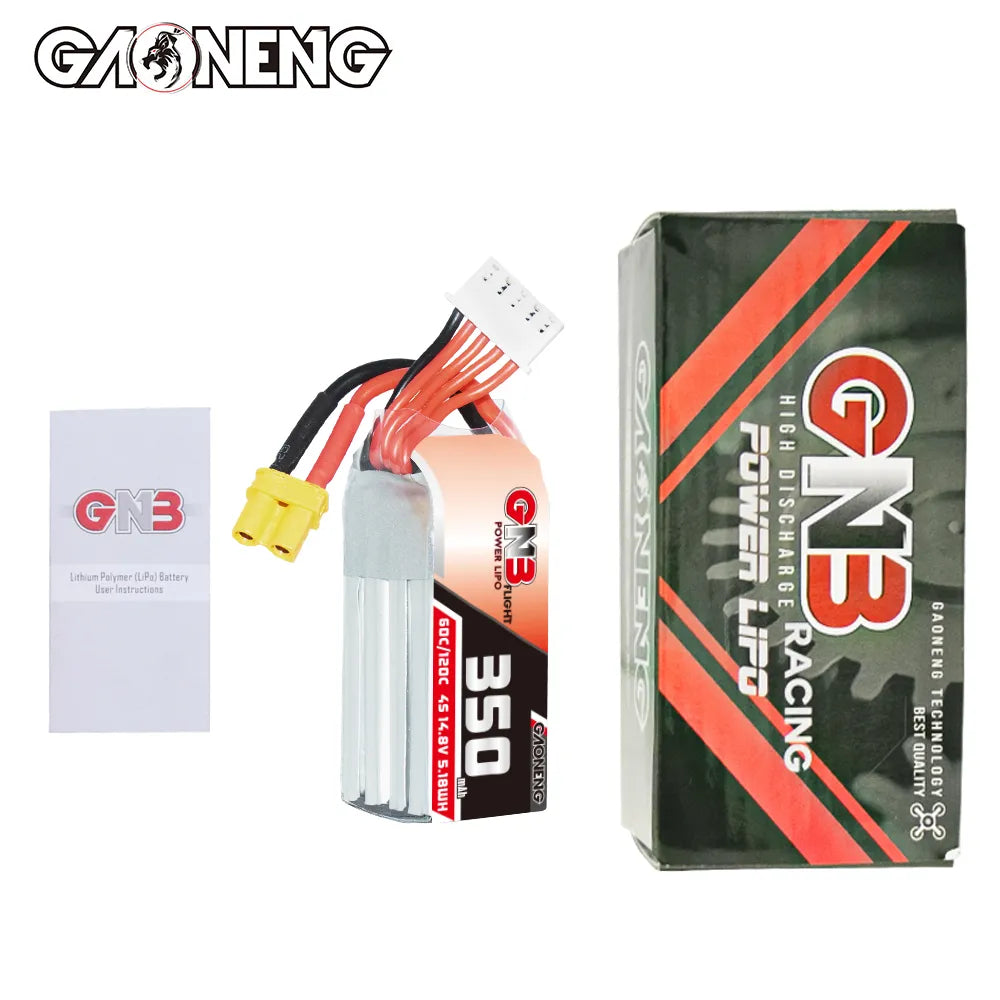GAONENG GNB 4S 14.8V 350mAh 60C XT30 LiPo Battery [DG]