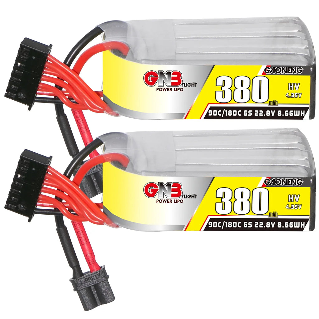 GAONENG GNB LiHV 6S 22.8V 380mAh 90C XT30 LiPo Battery [DG]