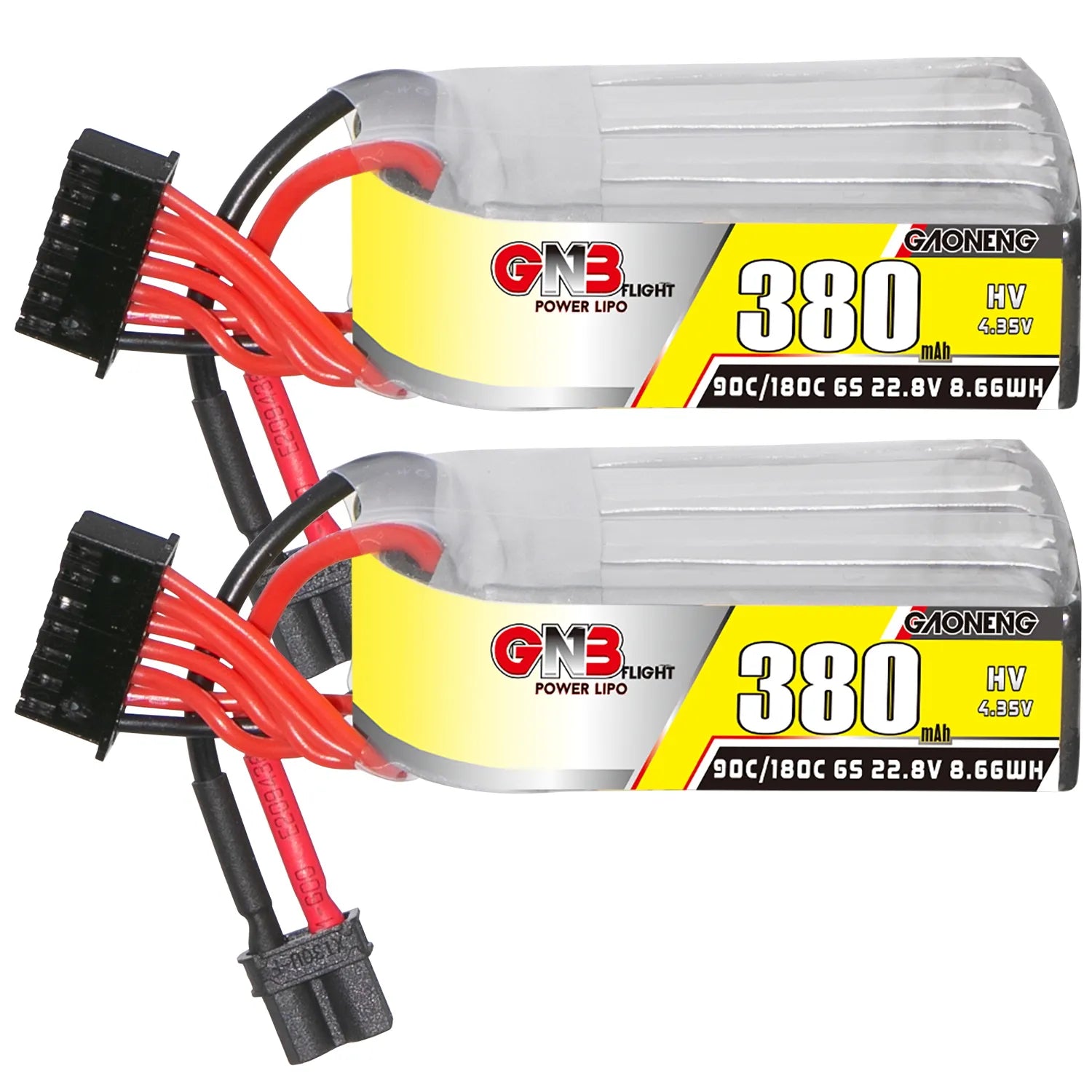 GAONENG GNB LiHV 6S 22.8V 380mAh 90C XT30 LiPo Battery [DG]