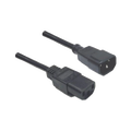 10A IEC C14 Male to IEC C13 Female Extension Cable [PC] – dark mode image 1