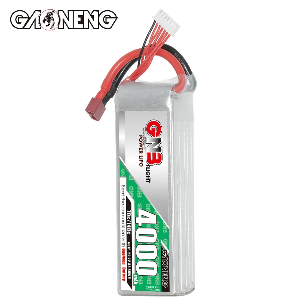 GAONENG GNB 6S 22.2V 4000mAh 70C LiPo Battery T-PLUG [DG]