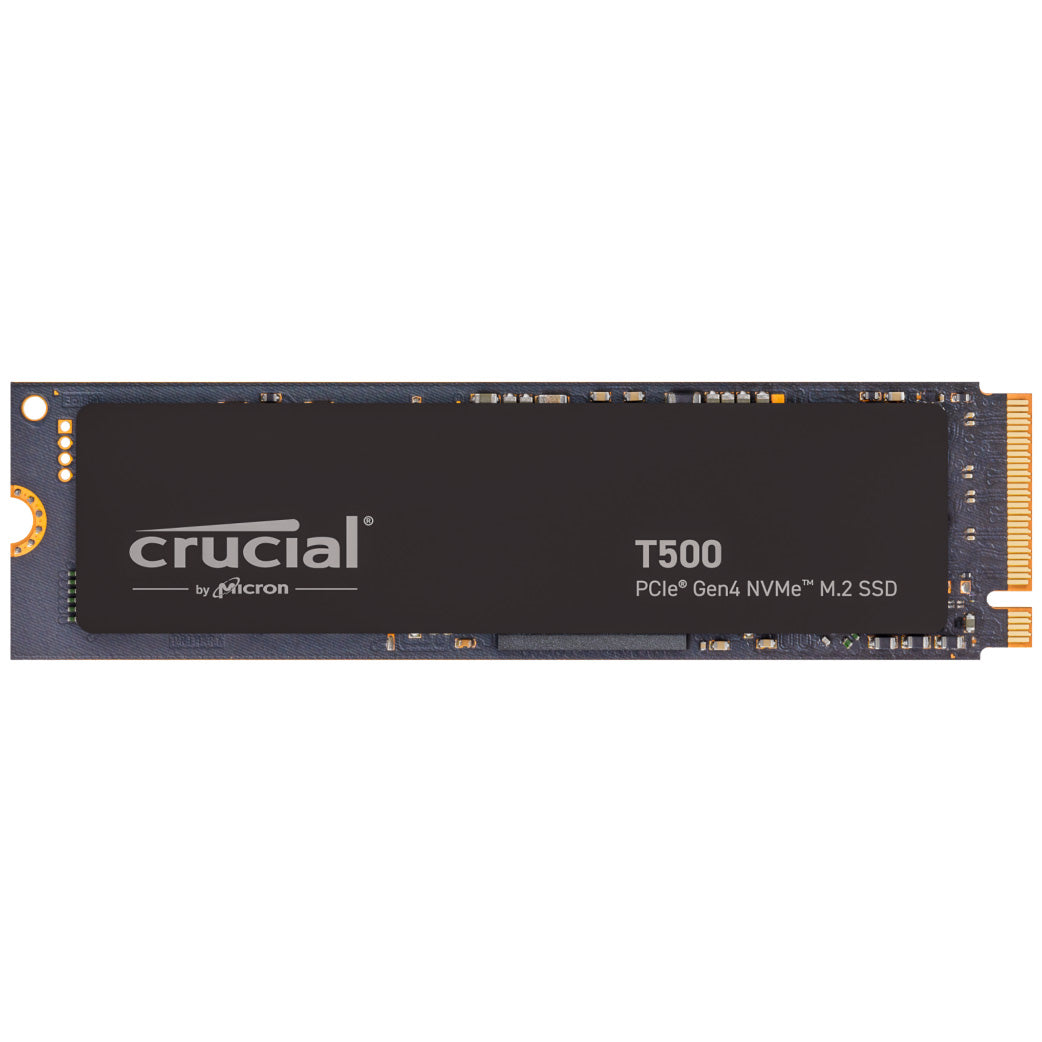 Crucial T500 2TB Gen4 NVMe SSD Heatsink - 7400/7000 MB/s R/W 1200TBW 1440K IOPs 1.5M hrs MTTF Acronis True Image Adobe Creative Cloud PS5 ~MZ-V8P2T0CW [PC]