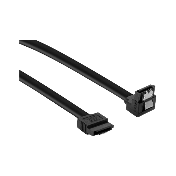 180degree to 90degree SATA3 Cable - Black (50cm) [PC]