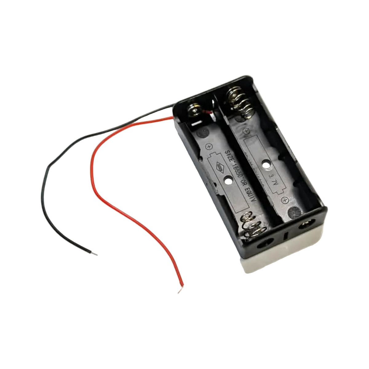 18650 Battery Charger Case with 4 wires Leads for 2x 18650 battery