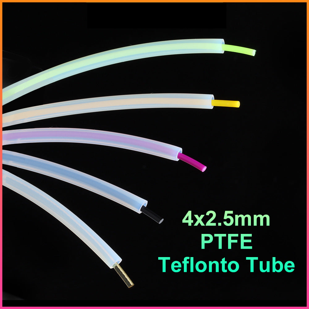 Bowden PTFE ID2.5mm OD4mm Tubing For 3D Printers 100mm