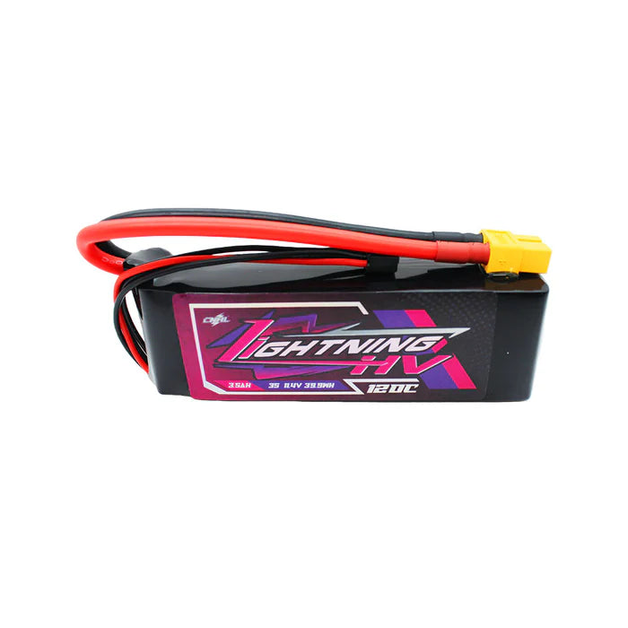 CNH Lightning LiHV 3500mAh 11.4V 3S 120C HV Lipo Battery [DG]