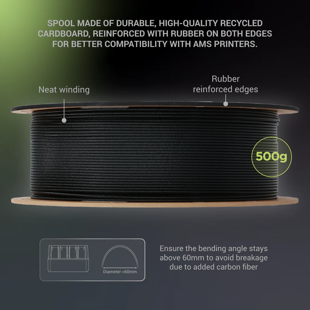 Polymaker Fiberon ASA-CF08 1.75mm Filament 500g