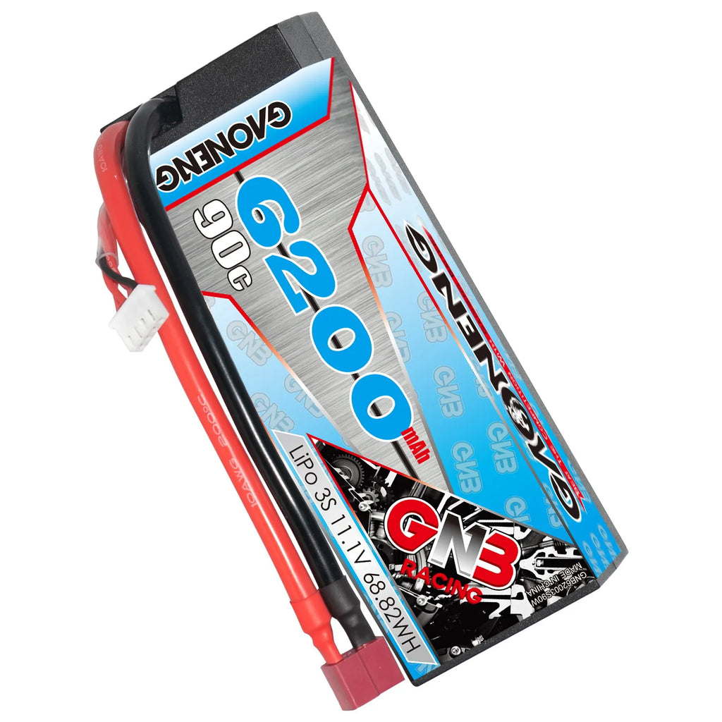 GAONENG GNB 3S 11.1V 6200mAh 90C Cabled Hard Case LiPo Battery T-PLUG [DG]