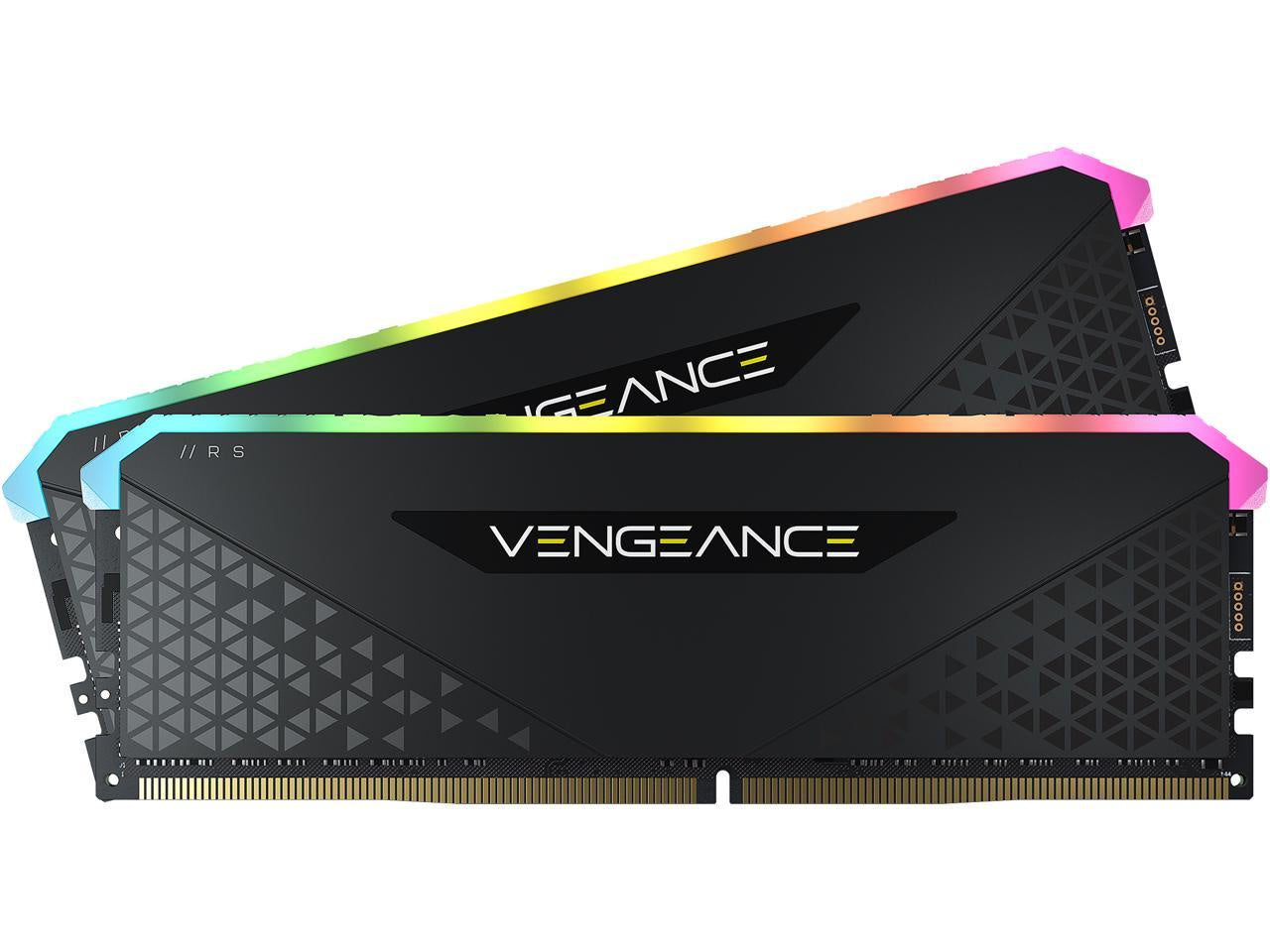 Corsair Vengeance RGB RS 16GB (2x8GB) DDR4 3200MHz C16 16-20-20-38 Desktop Gaming Memory Black CMG16GX4M2E3200C16 [PC]