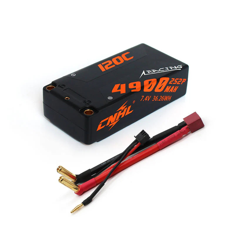 CNHL Racing Series 4900mAh 7.4V 2S2P 120C Hard Case 2S Shorty Lipo Battery [DG]