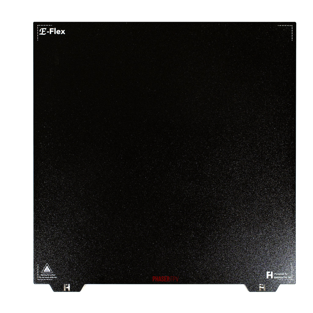 Energetic 410x410mm DOUBLE SIDED Textured Black PEI PRO Spring Steel Sheet (Suits Ratrig)