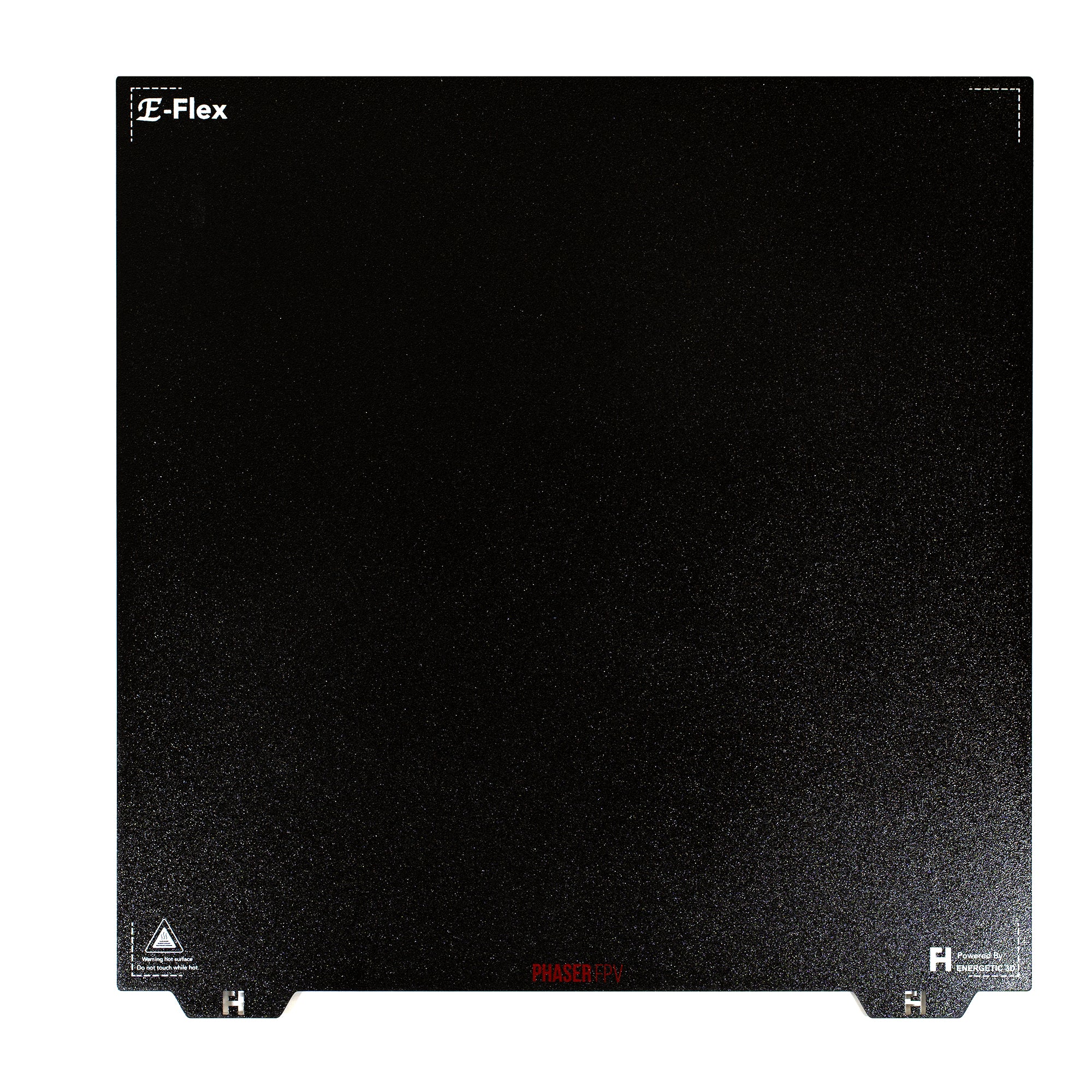 Energetic 410x410mm DOUBLE SIDED Textured Black PEI PRO Spring Steel Sheet (Suits Ratrig)