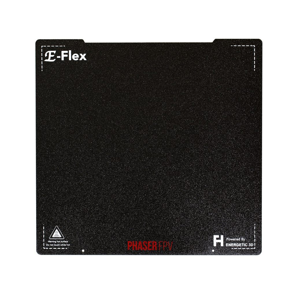Energetic 250x235mm DOUBLE SIDED Textured Black PEI PRO Spring Steel Sheet (Suits Prusa MK3S/MK4)
