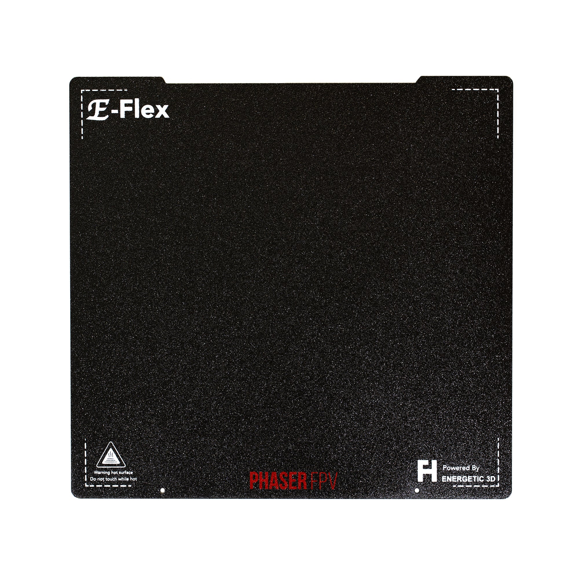 Energetic 250x235mm DOUBLE SIDED Textured Black PEI PRO Spring Steel Sheet (Suits Prusa MK3S/MK4)