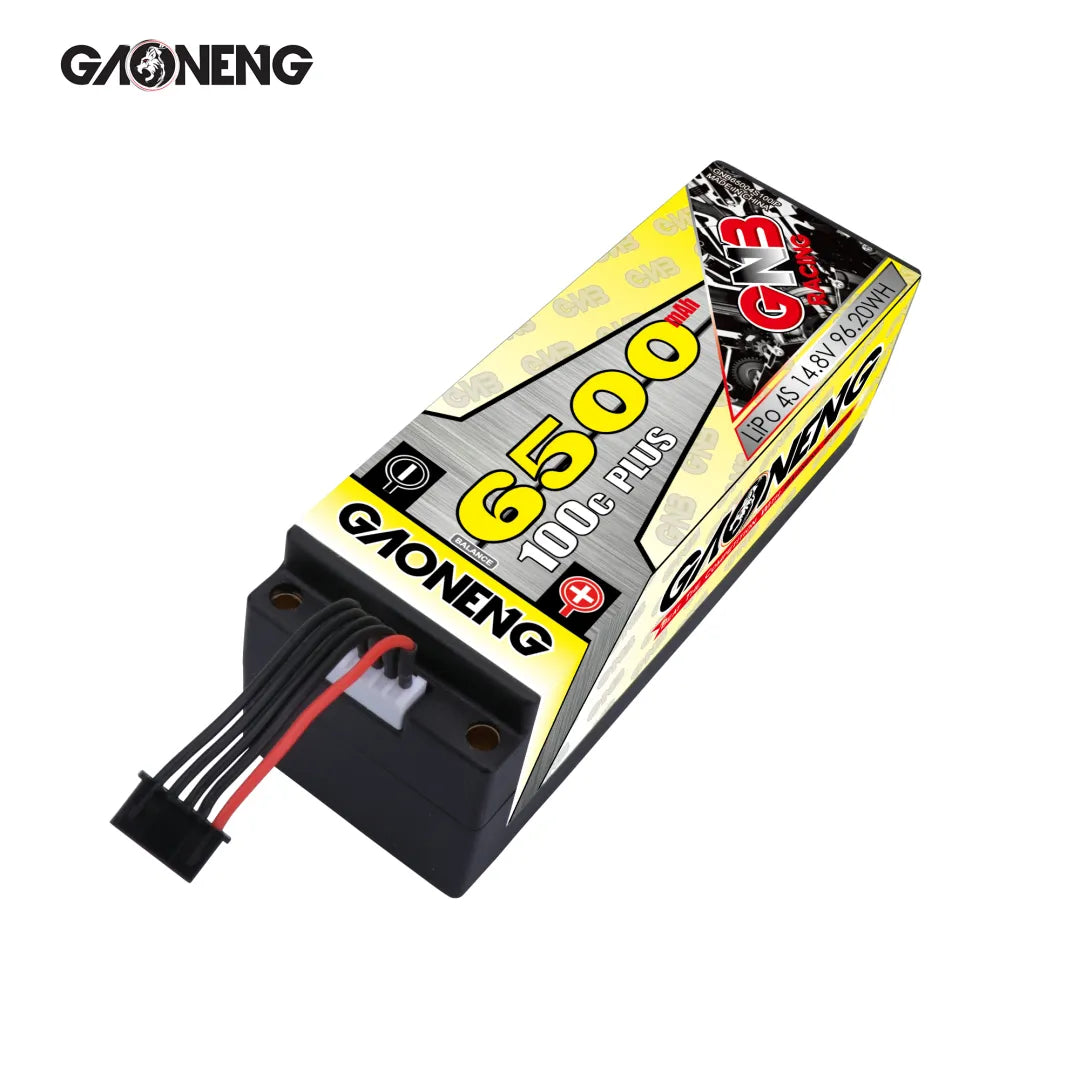 GAONENG GNB 4S 14.8V 6500mAh 100C 5mm Bullet Hard Case LiPo Battery [DG]