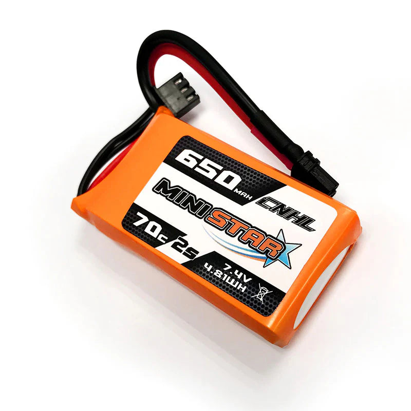 CNHL MiniStar 650mAh 7.4V 2S 70C Lipo Battery [DG]