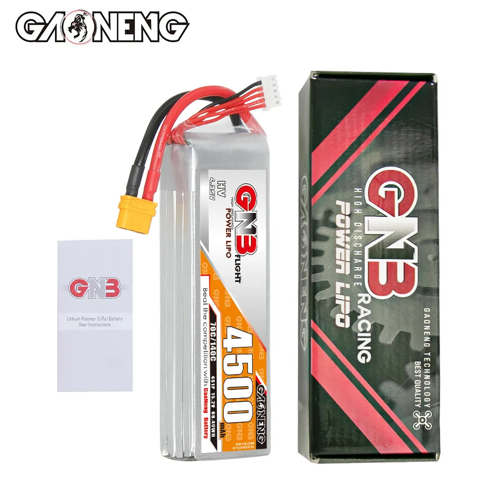 GAONENG GNB LiHV 4S 15.2V 4500mAh 70C LiPo Battery XT60 [DG]