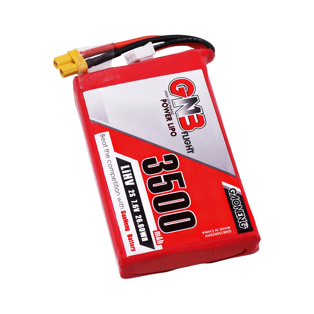 GNB 3500mAh 7.6V 2S 5C XT30 LiHV Battery for FrSky QX7 [DG]