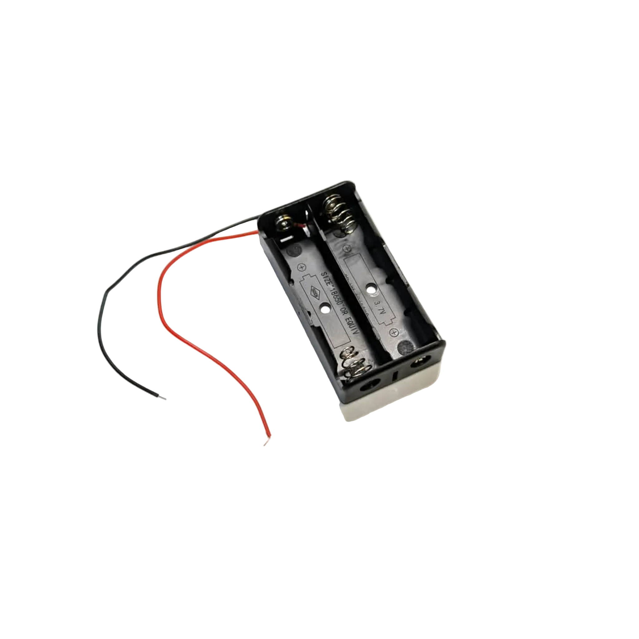 18650 Battery Charger Case with 2 wires Leads for 2x 18650 battery