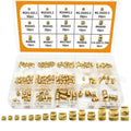300 Piece M2, M3, M4 Threaded Knurled Brass Heat Set Insert Kit for 3D Printing