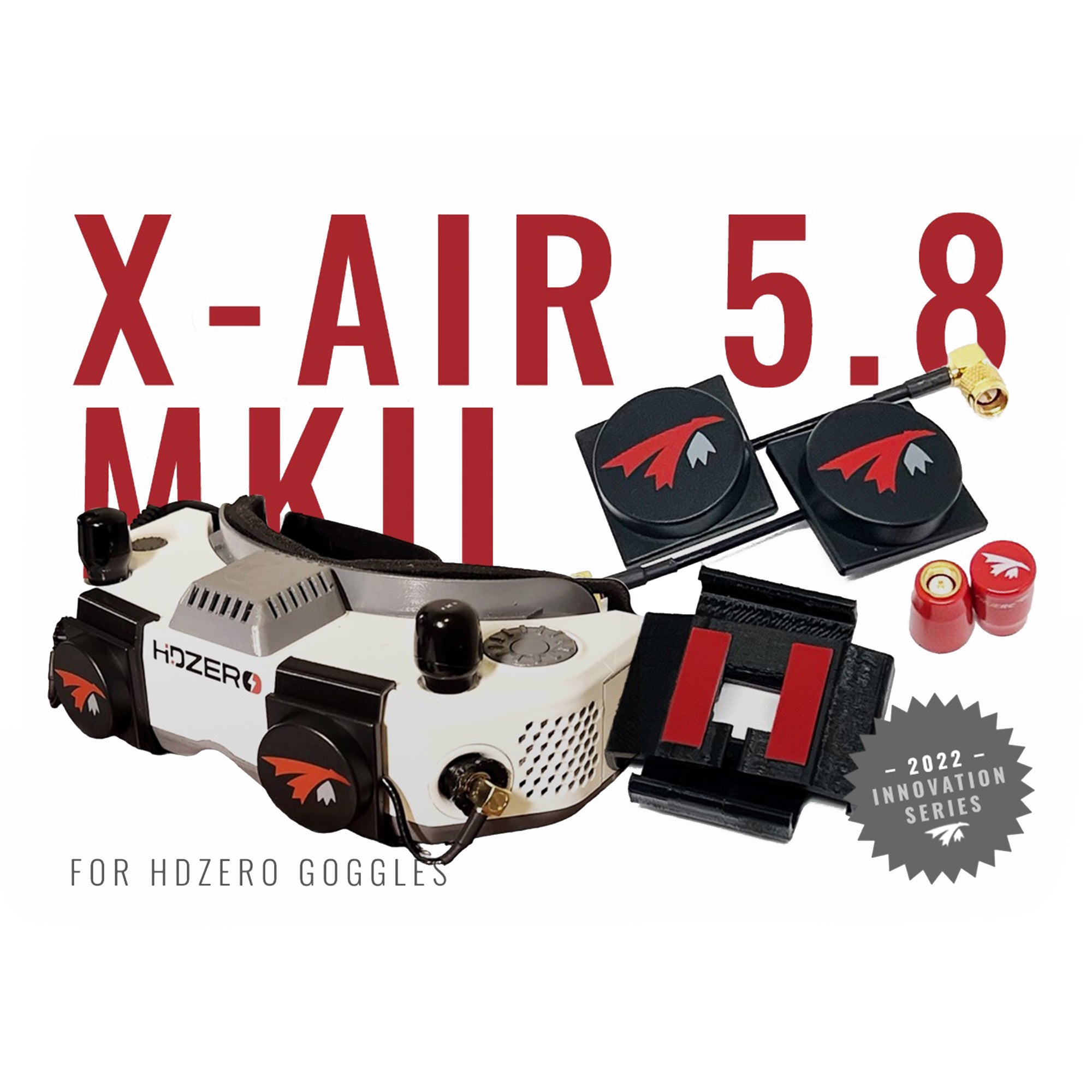 TrueRC X-Air 5.8ghz MK II for HDZERO Goggles (Set of 2)