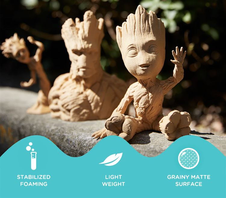 Polymaker Polylite LW-PLA PolyWood  1.75mm Filament 600g