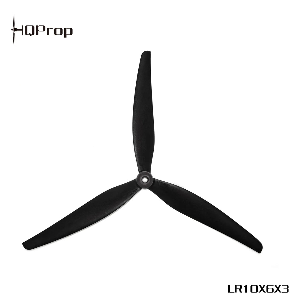 HQProp LR10X6X3 Black-Glass Fiber Reinforced Nylon 10" Propellers (2CW+2CCW)