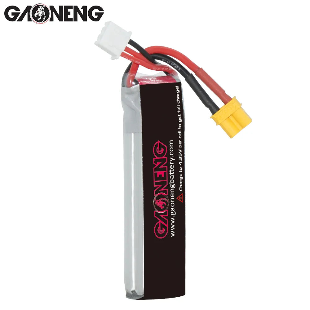 GAONENG GNB LiHV 2S 7.6V 550mAh 100C XT30 LiPo Battery Long Type [DG]