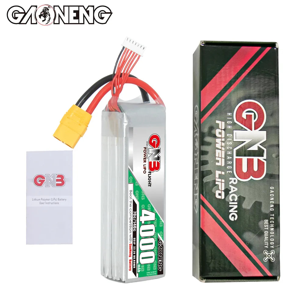 GAONENG GNB 6S 22.2V 4000mAh 70C LiPo Battery XT90 [DG]
