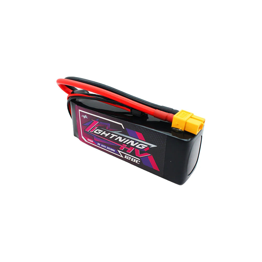CNH Lightning LiHV 3500mAh 11.4V 3S 120C HV Lipo Battery [DG]