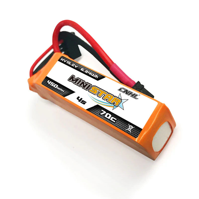 CNHL MiniStar 450mAh 15.2V 4S 70C LiHV Lipo Battery XT30 (3pcs) [DG]