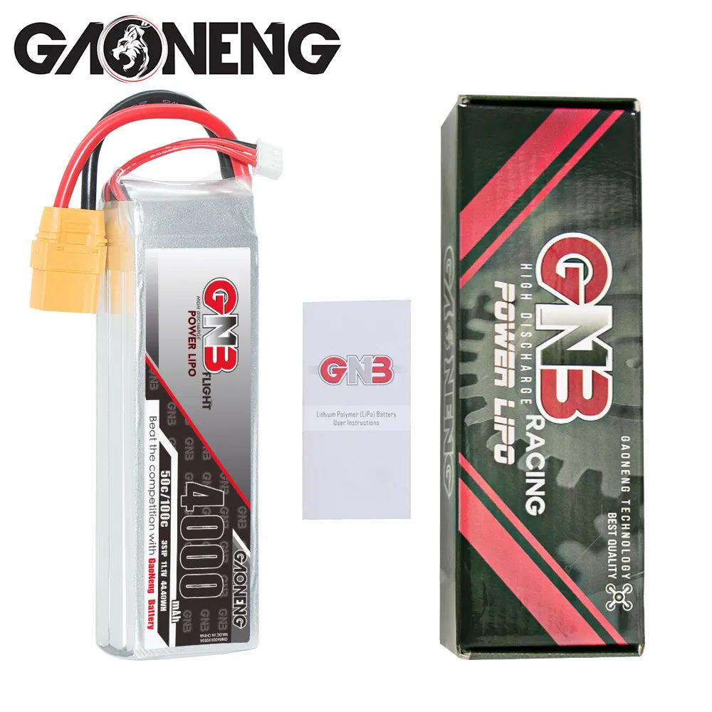 GAONENG GNB 3S 11.1V 4000mAh 50C LiPo Battery XT90 [DG]