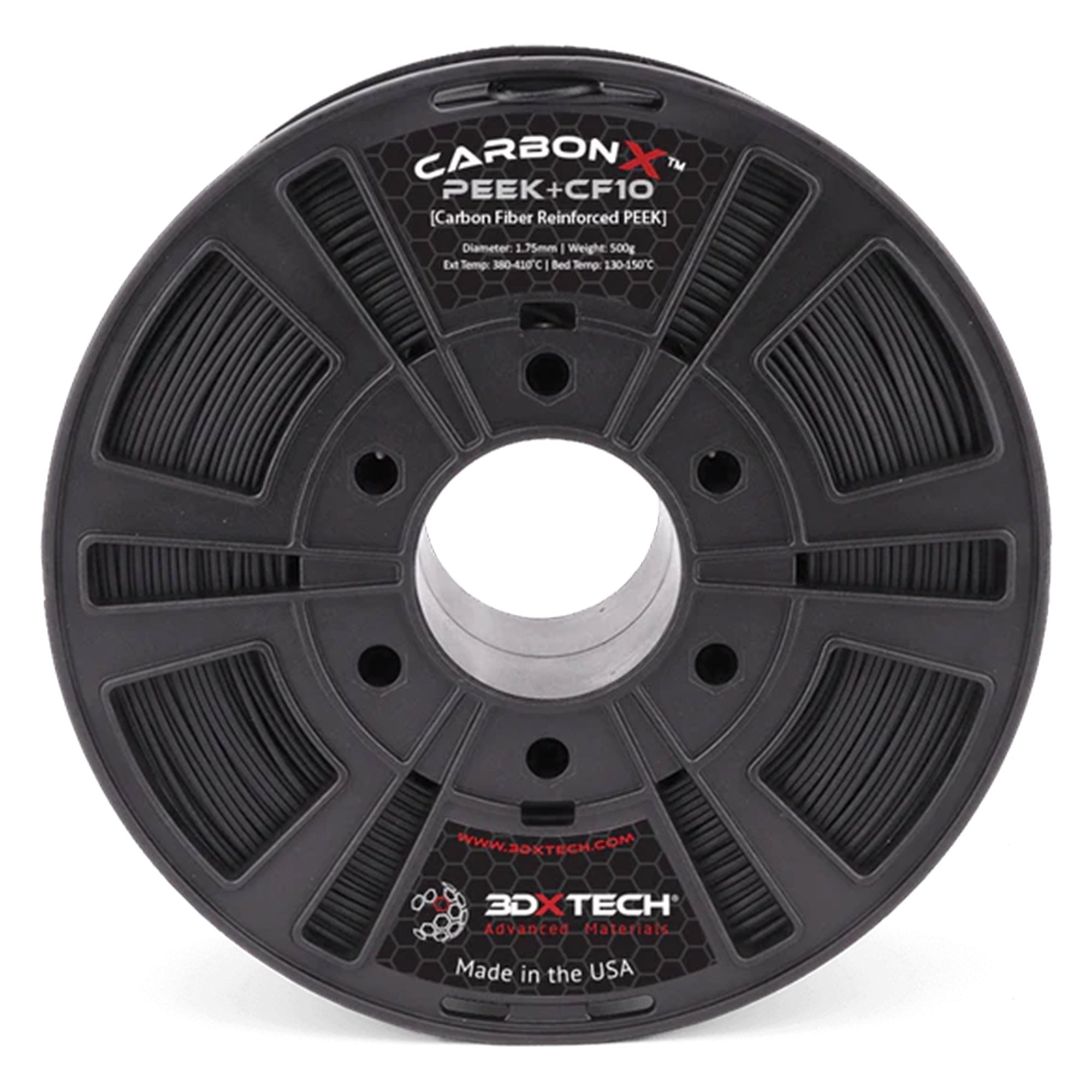 3DXTech CarbonX PEEK+CF10 1.75mm Filament