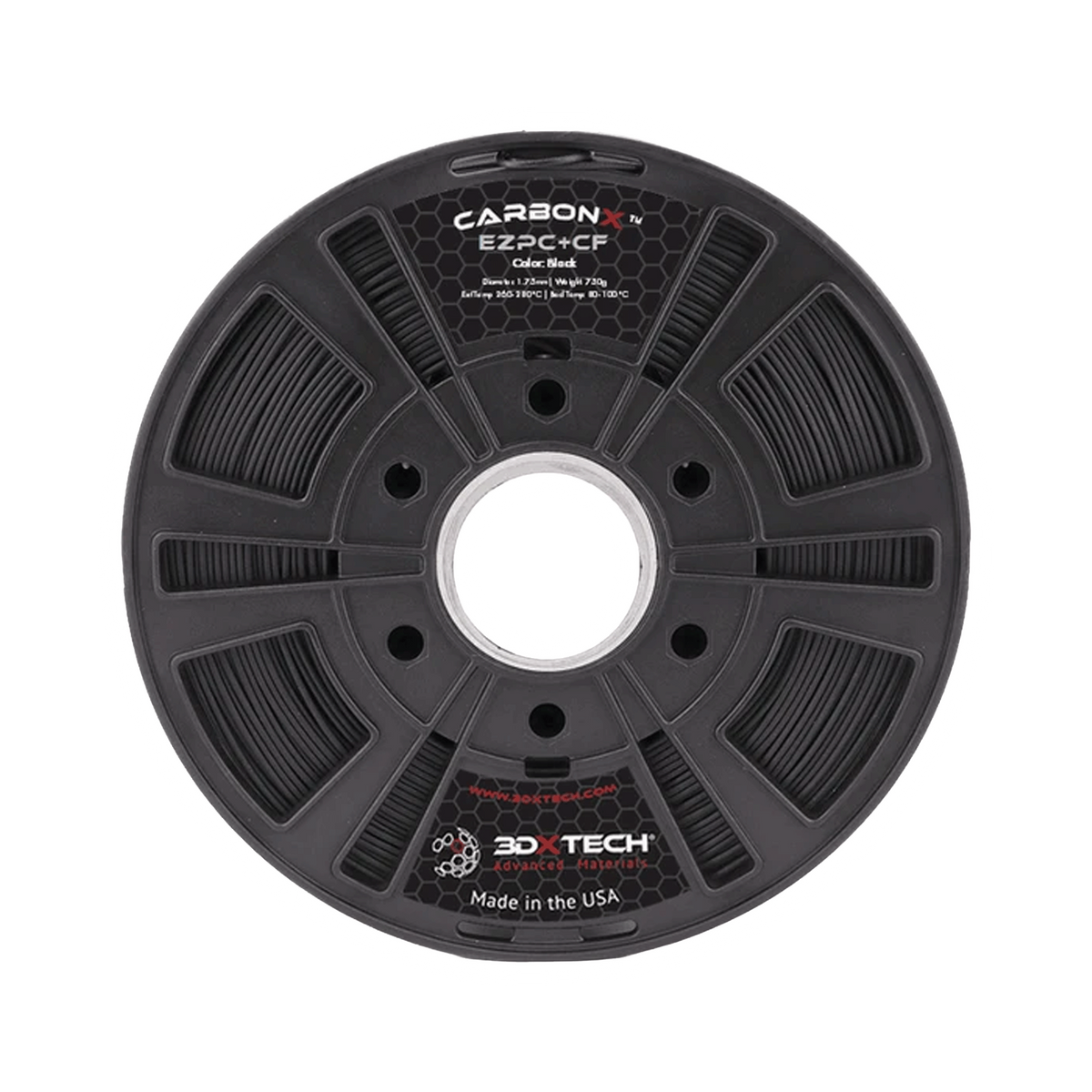 3DXTech EZPC+CF (Polycarbonate Carbon Fibre) 1.75mm Filament 2kg