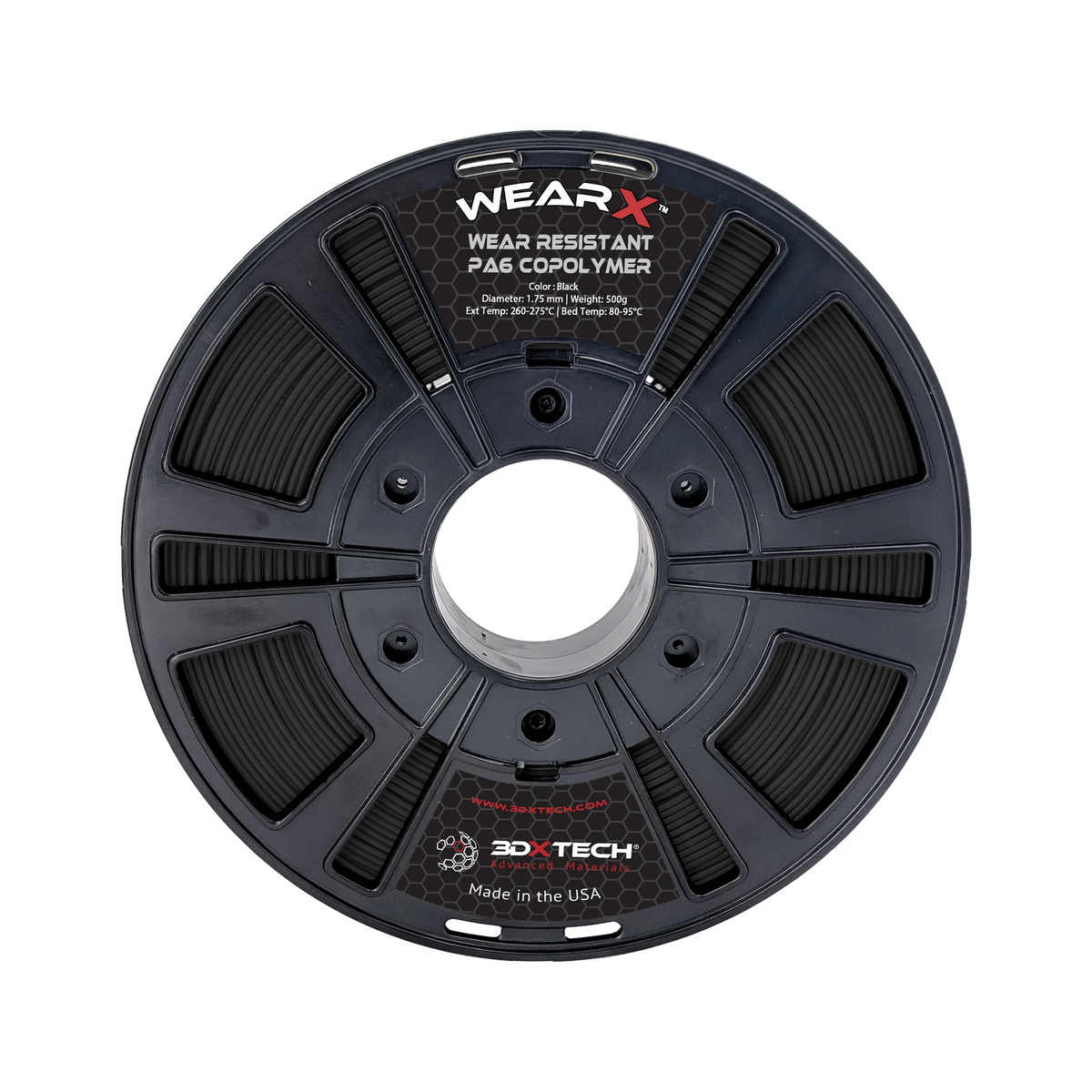 3DXTech WearX Wear Resistant Nylon 1.75mm Filament 500g