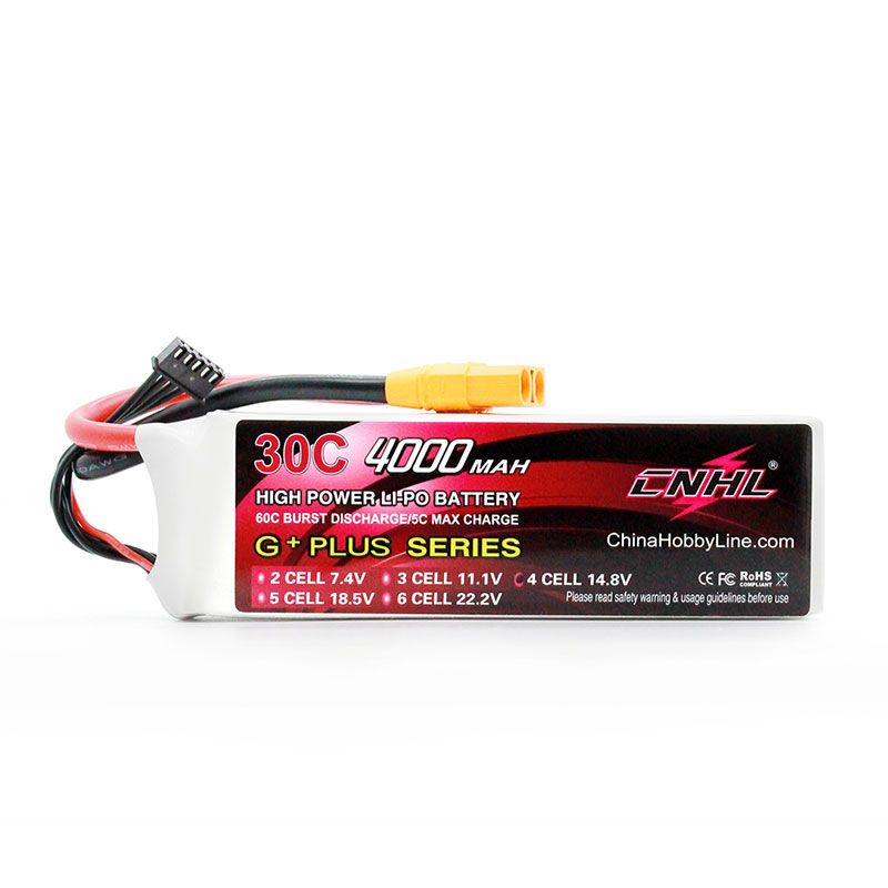 CNHL 4000mAh 14.8V 4S 30C Lipo Battery XT90 [DG]