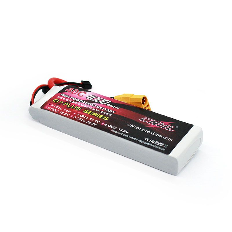 CNHL 4000mAh 7.4V 40C Lipo Battery for Airplane Heli Jet Edf XT90 [DG]