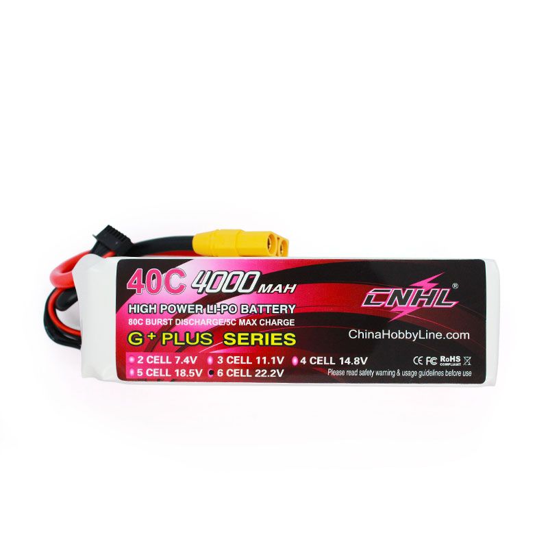 CNHL 4000mAh 22.2V 6S 40C Lipo Battery XT90 [DG]