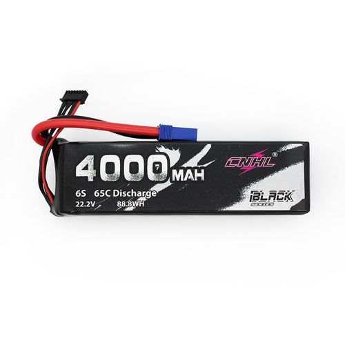 CNHL Black Series 4000mAh 22.2V 6S 65C Lipo Battery EC5 [DG]