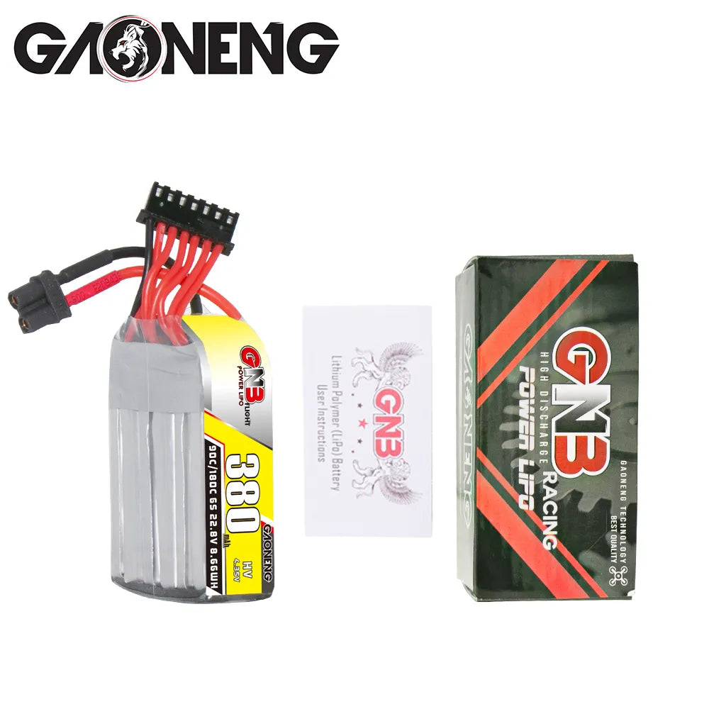 GAONENG GNB LiHV 6S 22.8V 380mAh 90C XT30 LiPo Battery [DG]