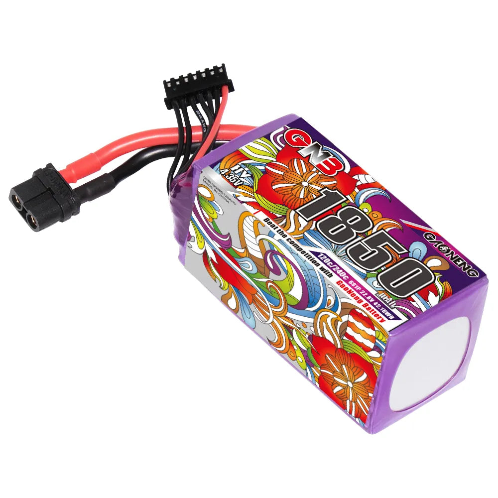 GAONENG GNB LiHV 6S 22.8V 1850mAh 120C XT60 LiPo Battery [DG]