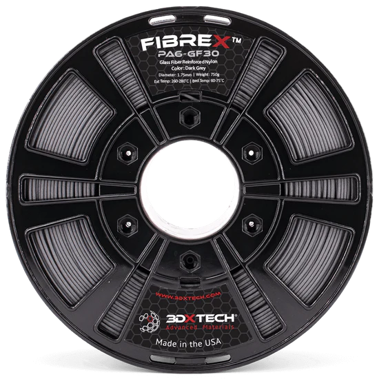 3DXTech FibreX™ Nylon PA6+GF30 1.75mm Filament 750g