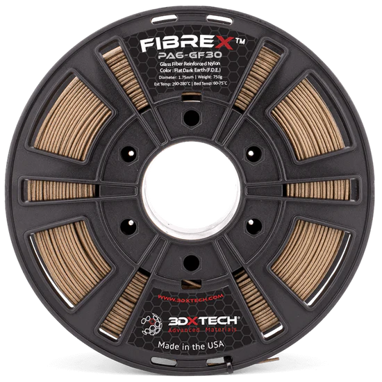 3DXTech FibreX™ Nylon PA6+GF30 1.75mm Filament 750g